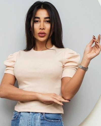 کراپ آستین پفی