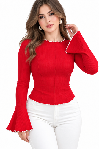 بلوز یقه ایستاده زنانه